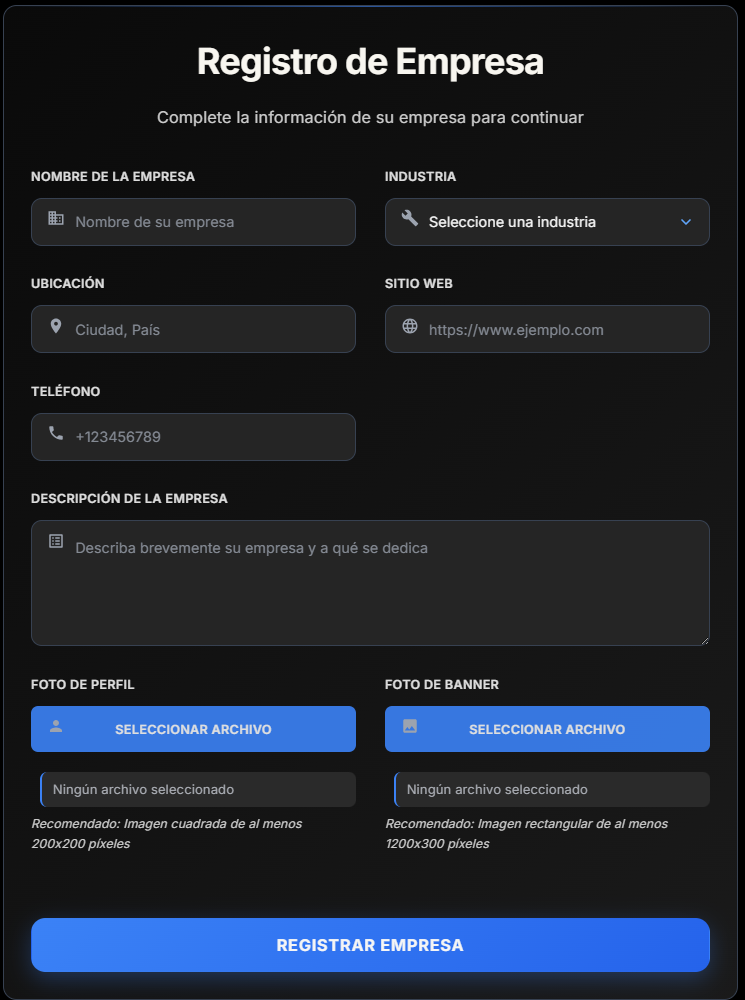 Configuración del Perfil